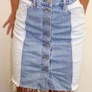 Blue jean skirt